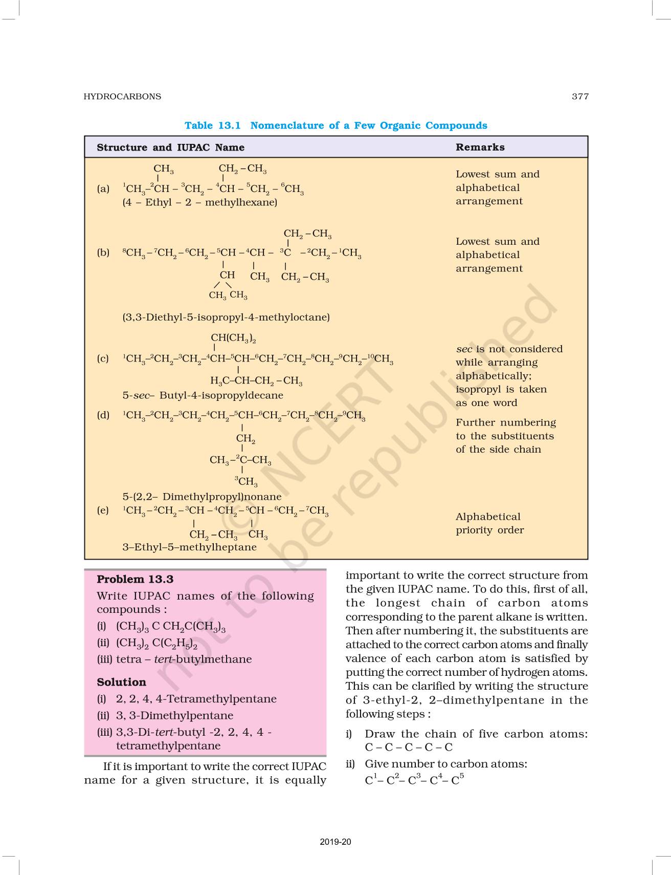 Hydrocarbons NCERT Book Of Class 11 Chemistry Part II